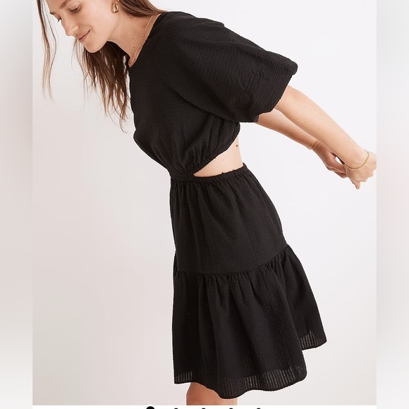 Madewell Dresses & Skirts - Seersucker cut out dress